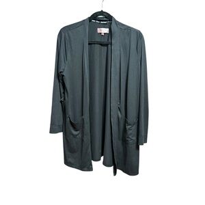 Juicy Couture Black Lightweight‎ Sleep Robe Sz M Cozy Rhinestone “JUICY” Glam